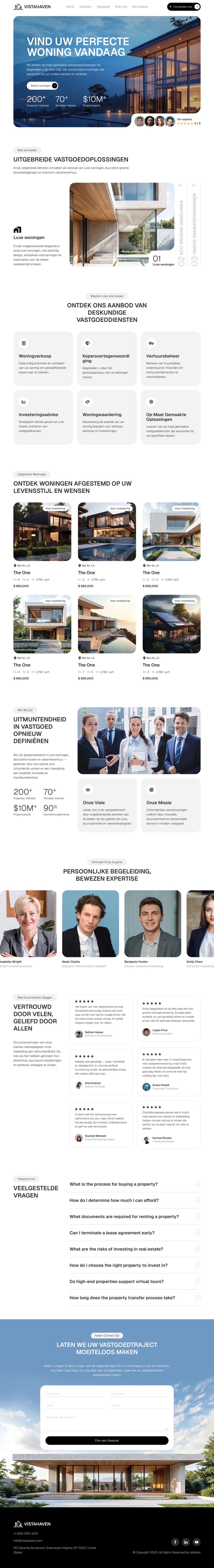 Website van vastgoedbeheerder Vistahaven